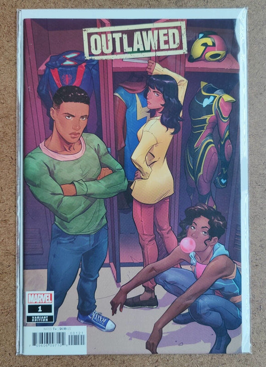 Outlawed #1 Anna Rud 1:50 Variant Miles Morales Ironheart Riri Kamala