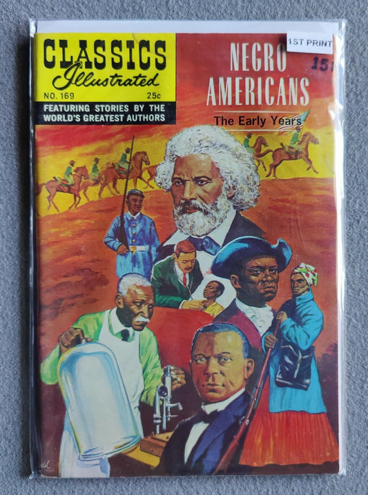 CLASSICS ILLUSTRATED #169 Negro Americans Early Years 1969 Spring 1st Print