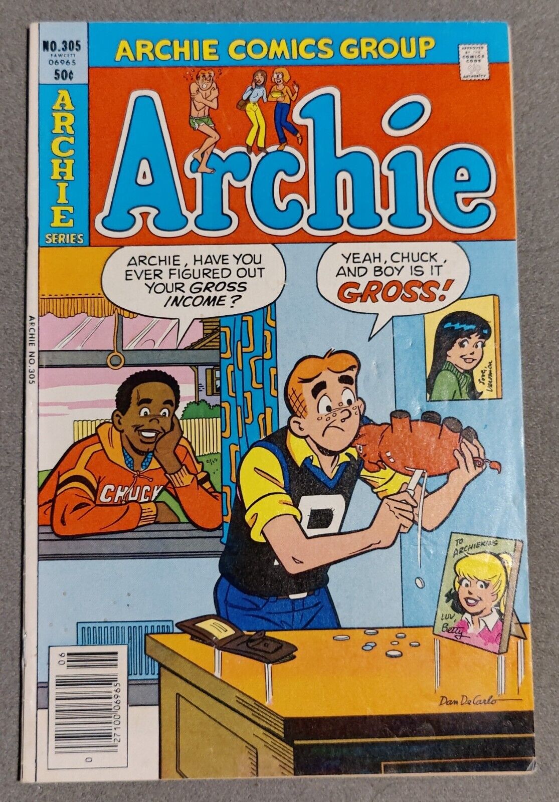 Archie #305 1981 Archie Comics 1st App Chuck Clayton