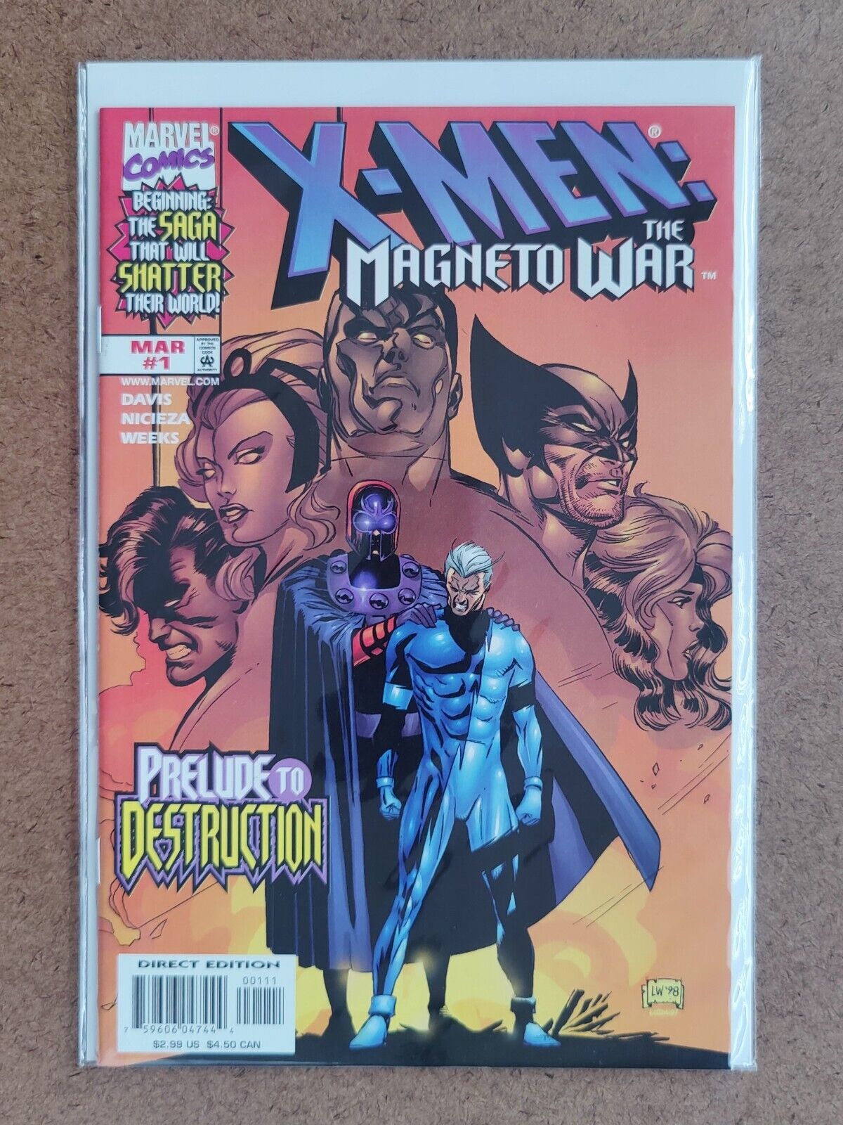 X-Men: Magneto War  #1A Marvel 1999 1st AppRem-Ram, Static Gianna Esperanza