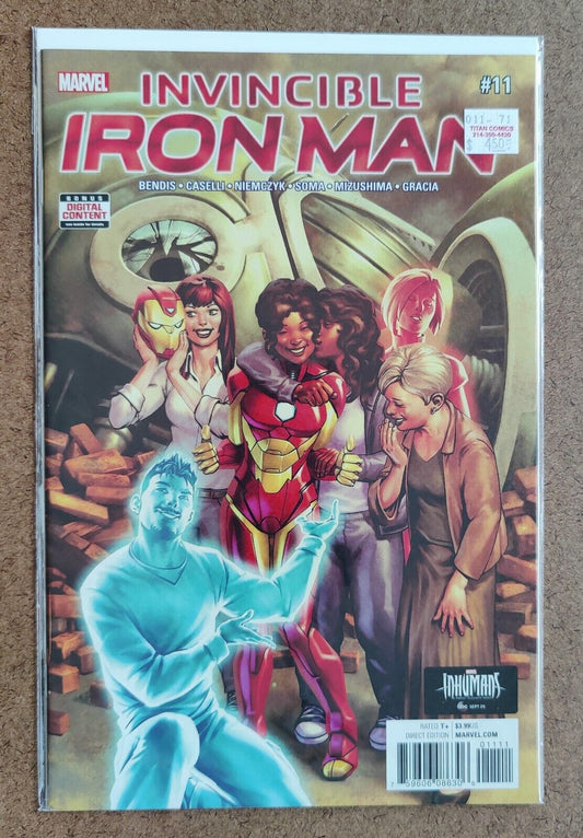 Invincible Iron Man #8A Riri Williams Jesus Saiz 2017 1st cover app. of Stark