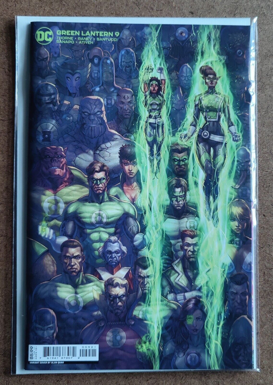 Green Lantern #9B Alan Quah Variant DC Comics Comic Book