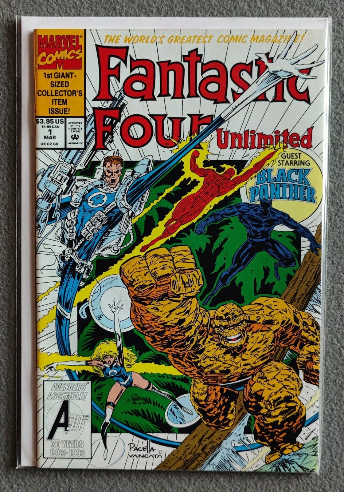 Fantastic Four #1 Unlimited Guest Star Black Panther Marvel Comics 1993