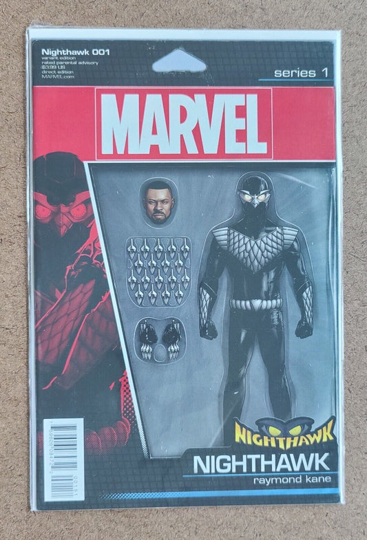 Nighthawk #1C, Marvel Comics 2016, John Tyler Christopher Action Figure Variant