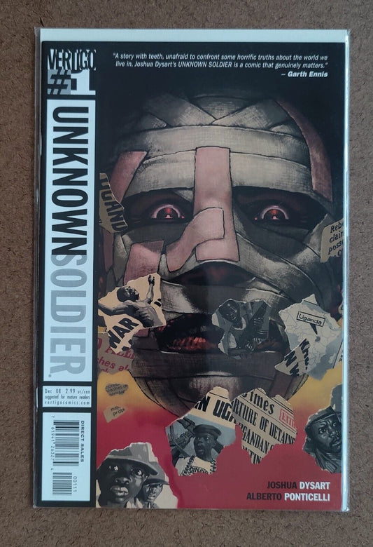 Unknown Soldier #1A 2008 Regular Igor Kordey Cover 1st App Moses Lwanga