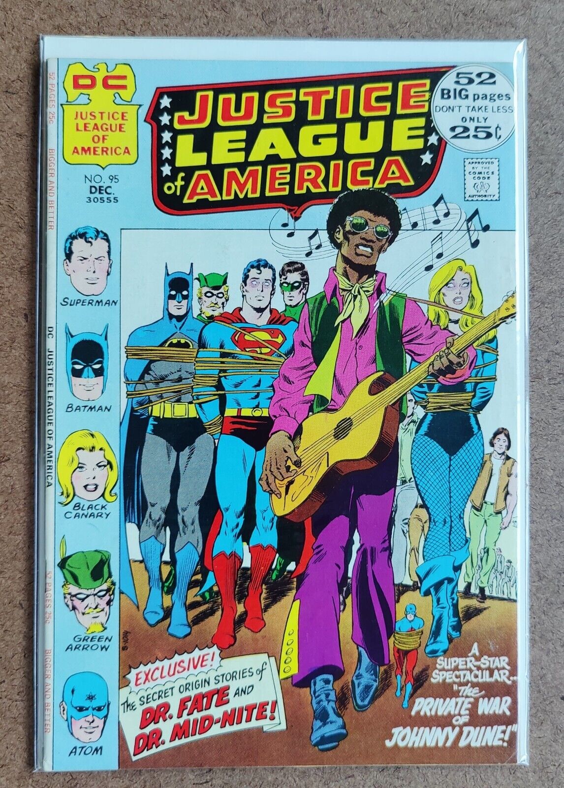 Justice League of America #95 December 1971 Origin of Dr. Mid-Nite retold