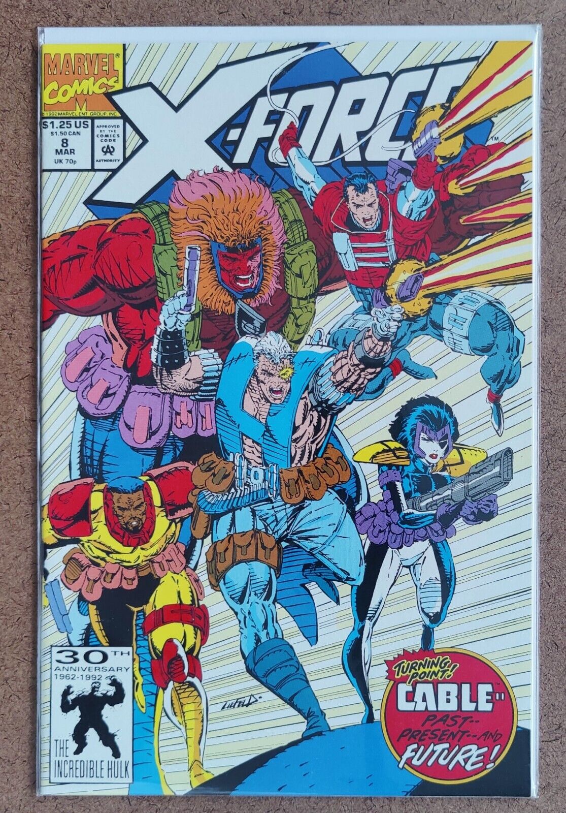 X-Force #8 Marvel 1992 1st app. of the Six Pack Domino