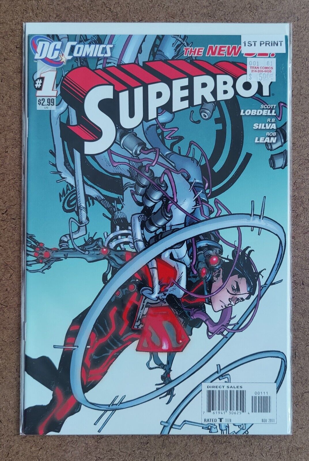 Superboy #1A DC Comics 2011 1st team app. of N.O.W.H.E.R.E