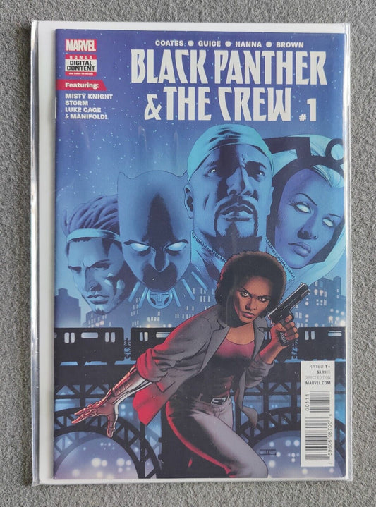 Black Panther and The Crew Comic 1 Cover A John Cassaday First Print 2017 Marvel