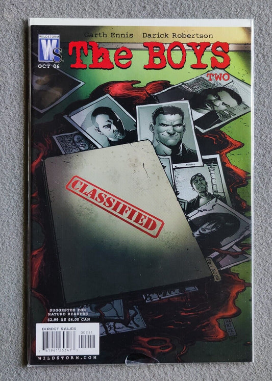 The Boys #2 WildStorm Comics Garth Ennis First Print Darick Robertson