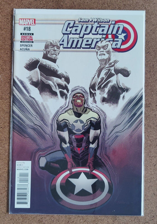 Sam Wilson Captain America #18 1st cameo app. of Rayshaun Lucas Marvel 2017