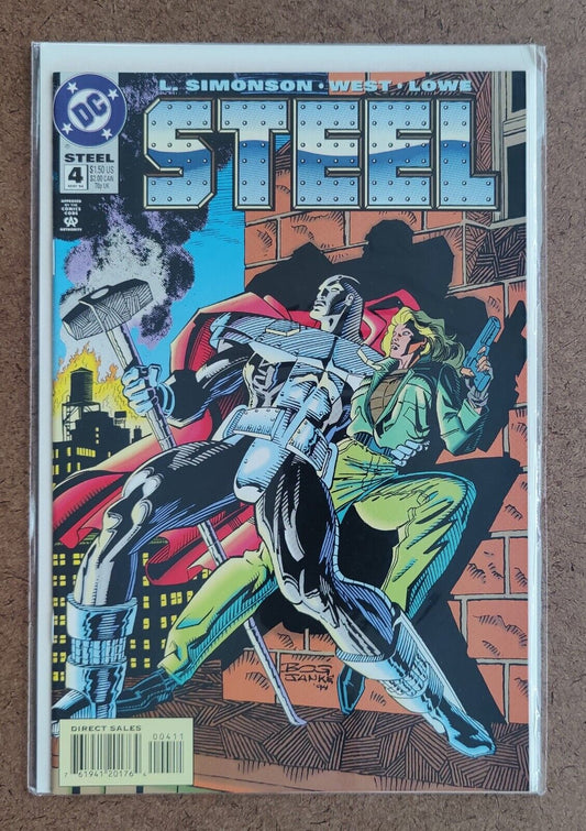 Steel #4 Comic Book 1994 Direct DC Comics