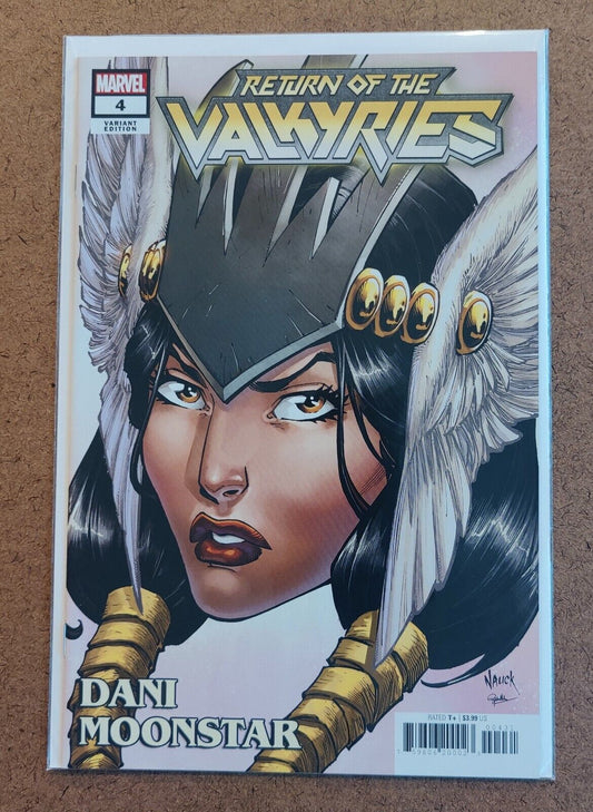 King in Black Return of the Valkyries #4C Todd Nauck Headshot Cover 2021