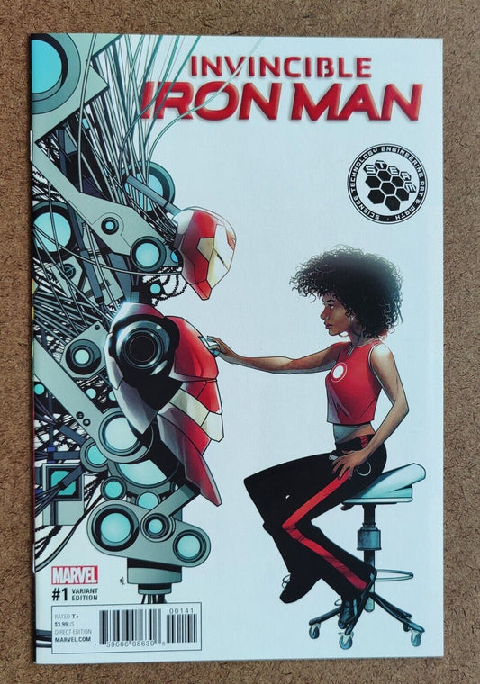 Invincible Iron Man #1 Mike McKone 1:10 Incentive STEAM Variant Cover! Ironheart