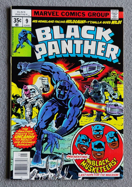 Black Panther #9 - Jack Kirby 1st App Black Musketeers Marvel 1978 Comics