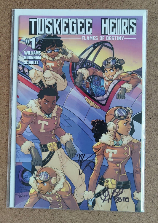 Tuskegee Heirs Flames of Destiny  #1 Greg Burnham 2015 Signed