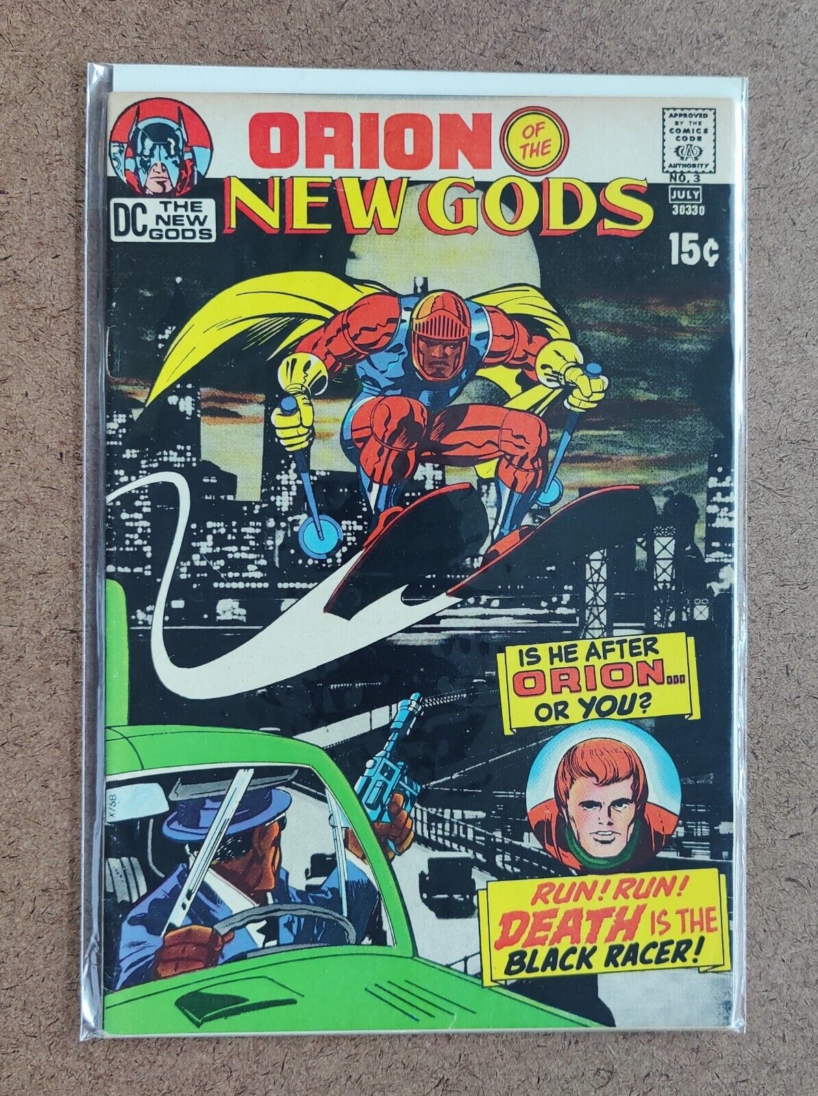 New Gods #3 1st App Black Racer "Sgt. Willie Walker" 1971