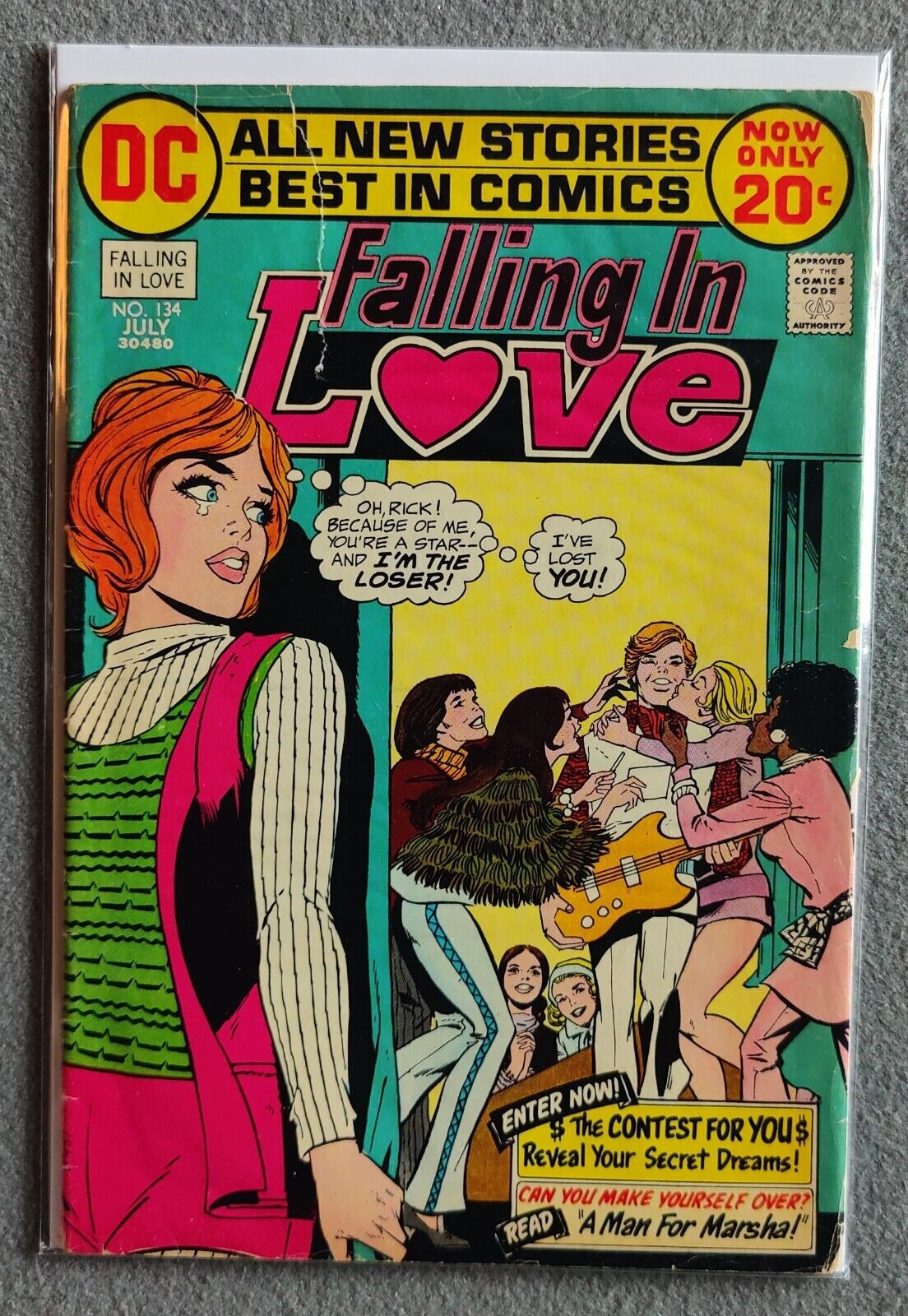 FALLING IN LOVE #134 Girls Romance DC Comics July 1972