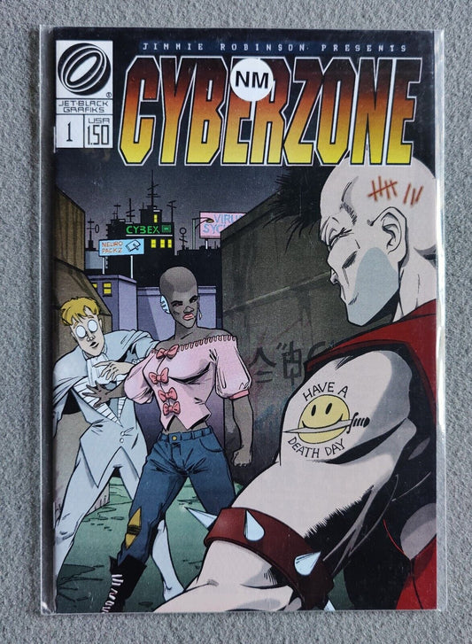 Cyberzone #1 Jet Black Grafiks 1994 Jimmie Robinson HTF