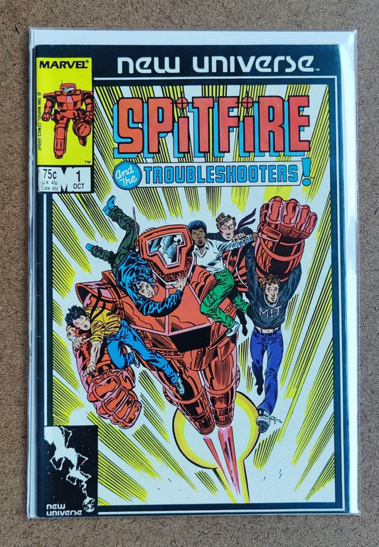 Spitfire And The Troubleshooters Comic Book Issue #1 1986 Marvel