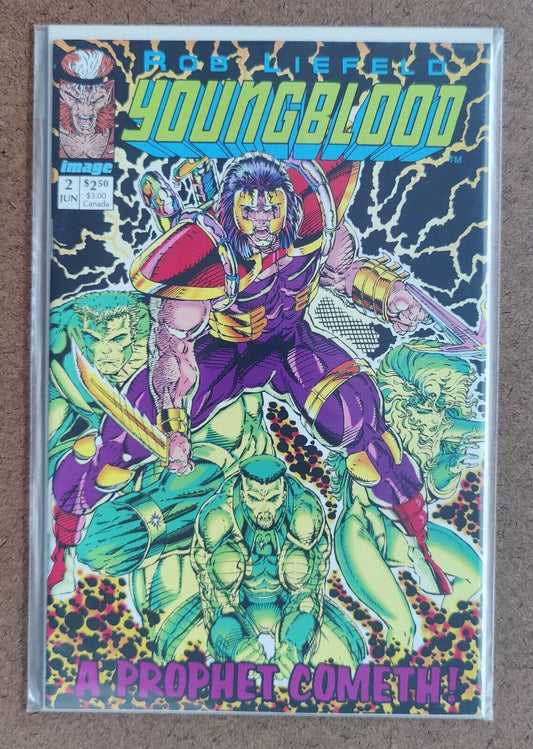 Youngblood #2A 1992 Green Title Edition 1st app. of Shadowhawk, 1st app. of Prop