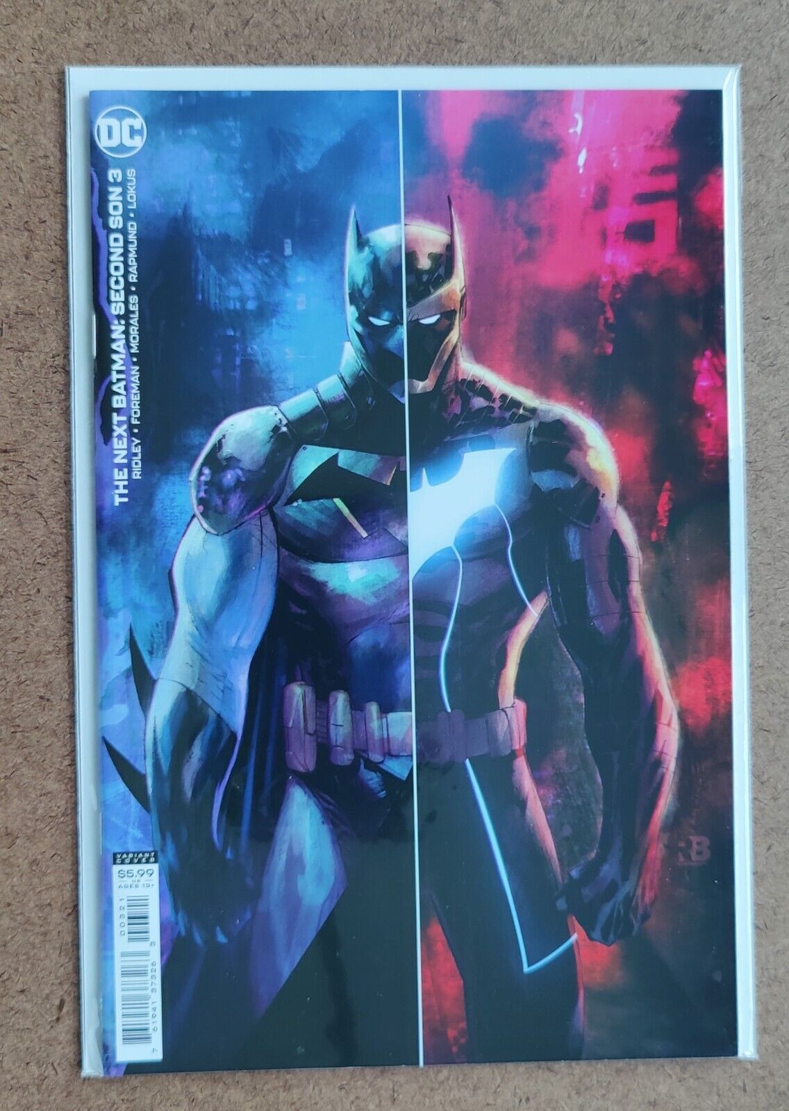 The Next Batman: Second Son #3B 2021 Ryan Benjamin Card Stock Cover