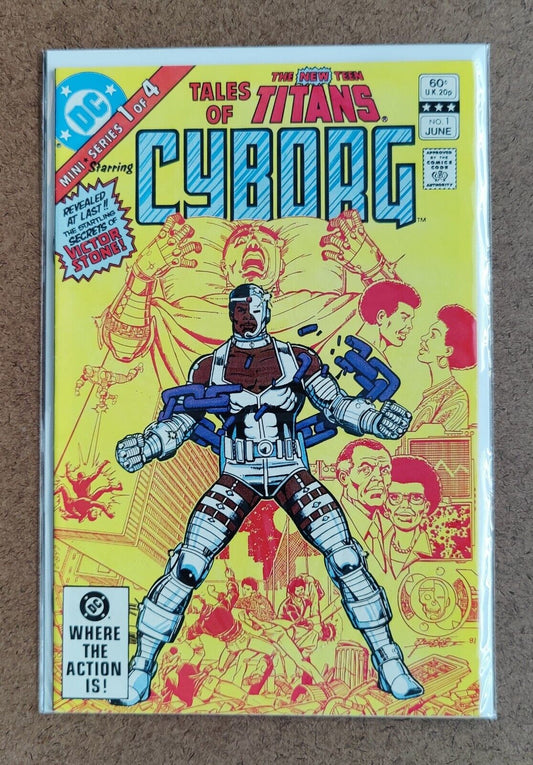 Tales of the New Teen Titans #1 DC Comics 1982 Origin of Cyborg 1st app Ron Ever