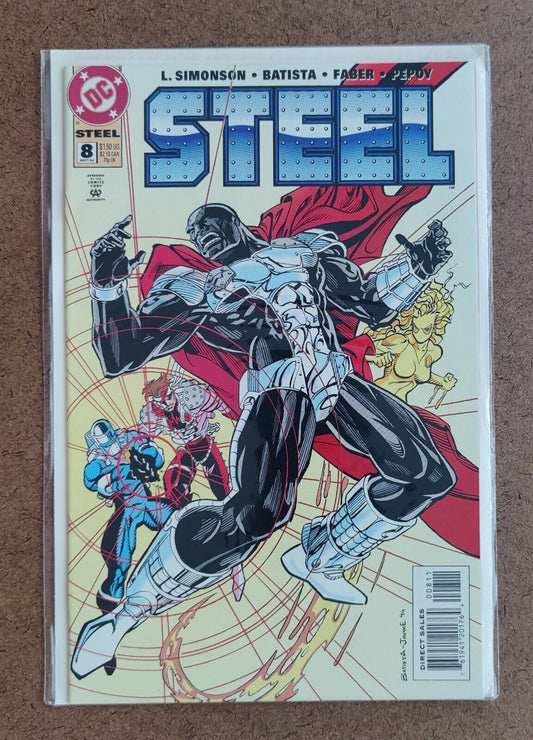 Steel #8 Comic Book 1994 Direct DC Comics