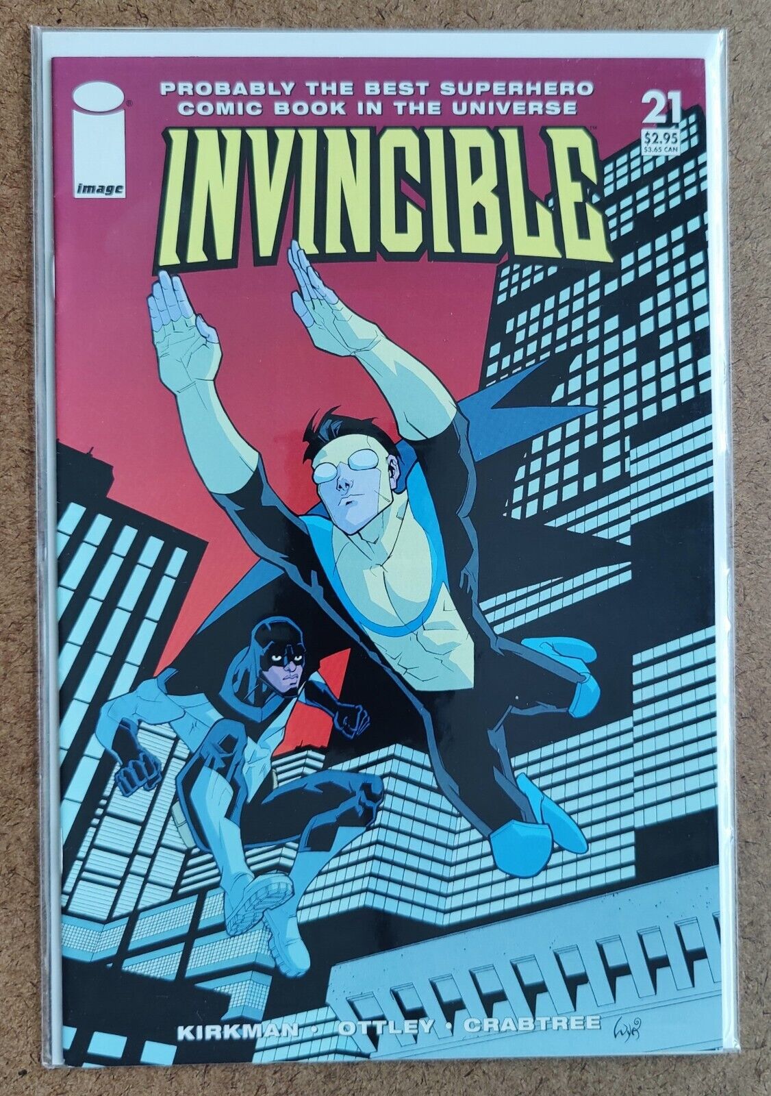 Invincible #21 March 2005 1st Darkwing Invincible Costume First Print