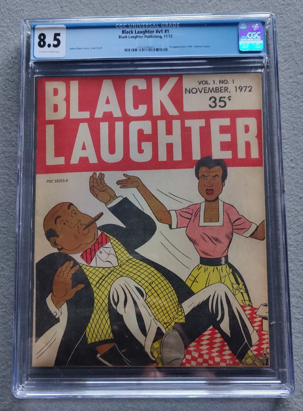 Black Laughter #1 CGC 8.5 1972 Comic Book Very Rare HTF!!!