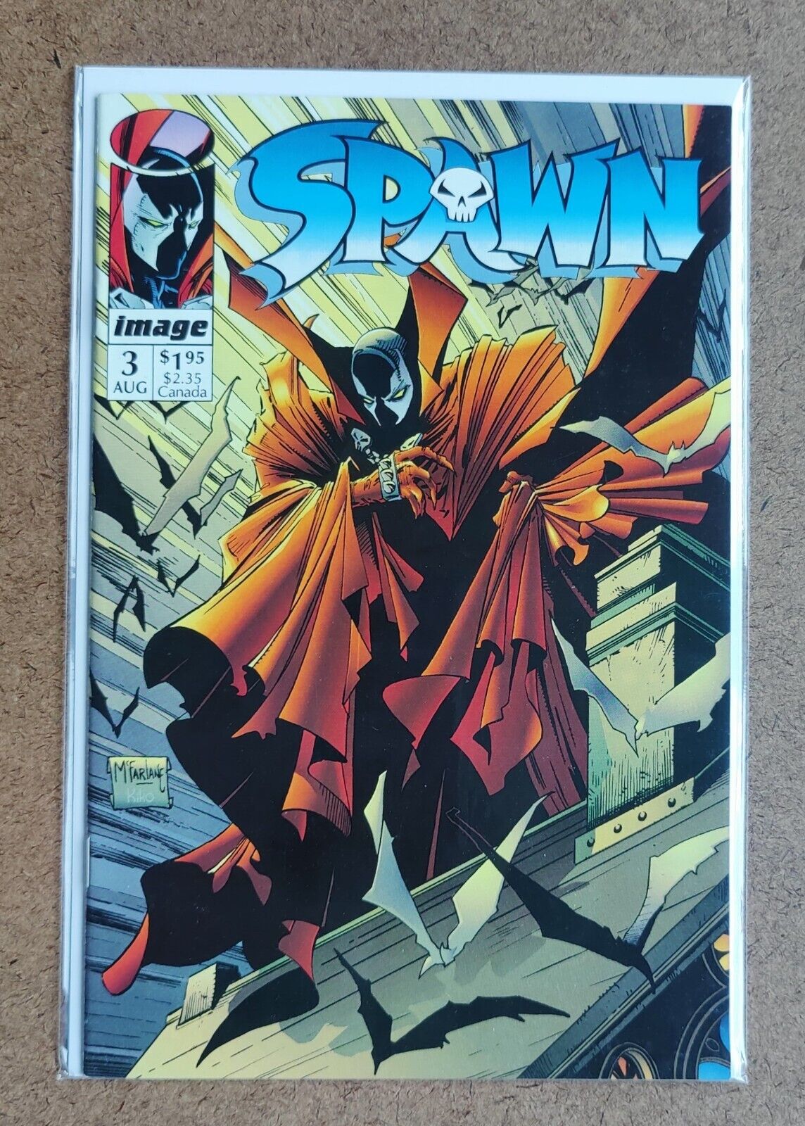 Spawn #3 Image Comic Book 1992 Todd McFarlane 1st app. of Cyan Fitzgerald