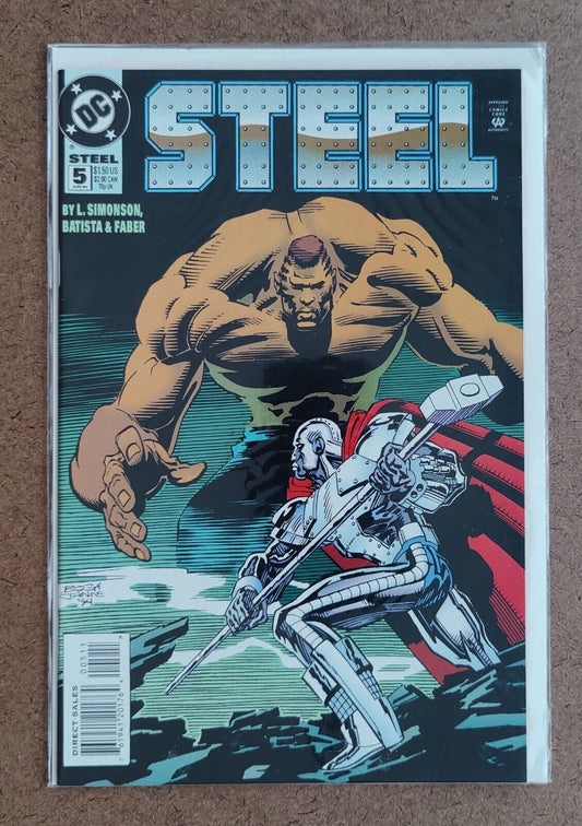 Steel #5 Comic Book 1994 Direct DC Comics