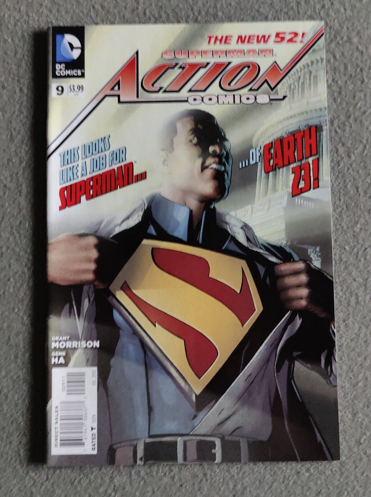 Action Comics #9A Ha Variant 2012 1st First Full Calvin Ellis Obama