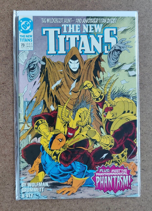 The New Titans #73 DC COMICS 1st appearance of Phantasm and Pantha 1991