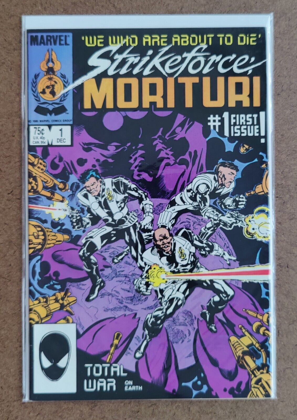 Strikeforce: Morituri # 1A 1986 Marvel 1st team app. Strikeforce Morituri