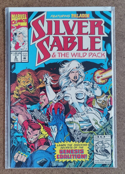 Silver Sable #8 (Silver Sable and the Wild Pack) Marvel Comics 1992