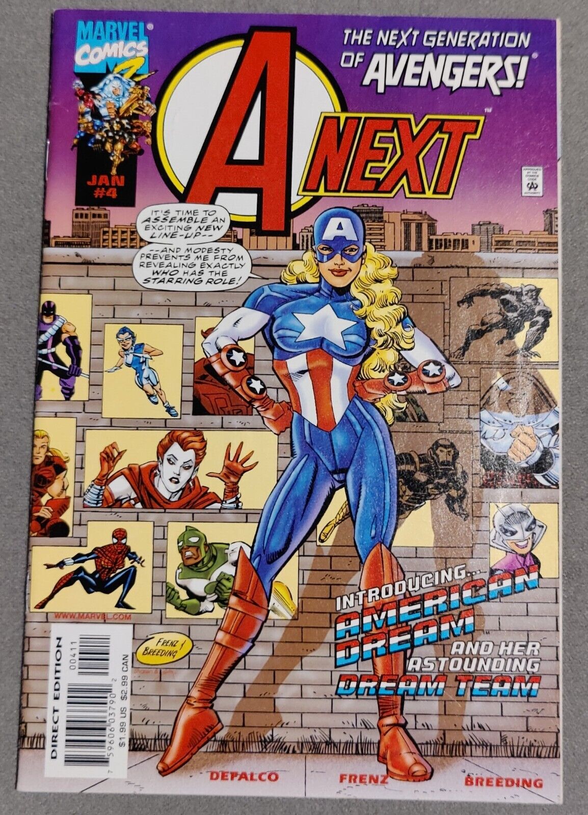 A-Next #4 • KEY 1st Appearance of American Dream in Custume! 1st Coal Tiger!