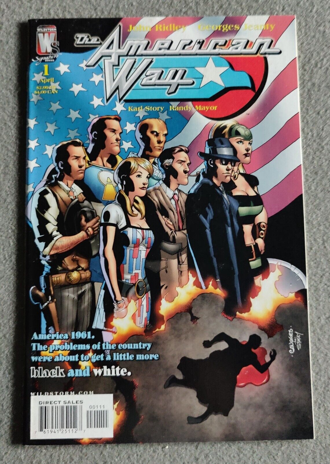 The American Way #1 (2006) Wildstorm Comics 1st App X-15, New American, Evan Fis