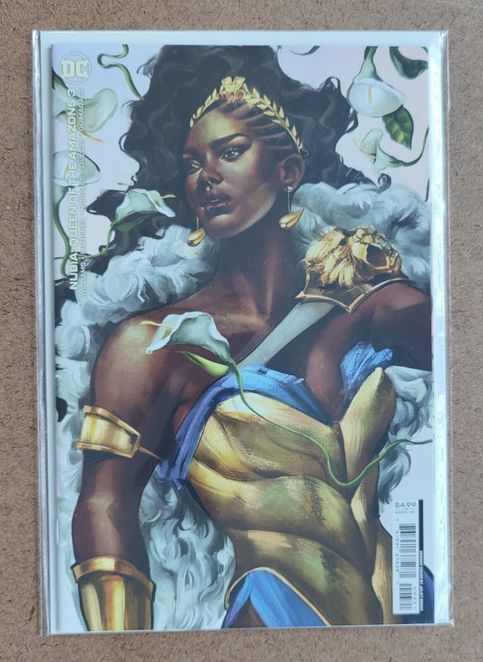 Nubia Queen of the Amazons #3B Juliet Nneka Card Stock Variant DC Comics 2022