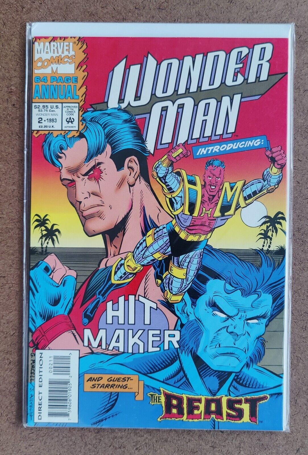 Wonder Man Annual #2B Marvel 1993 1st App Hitmaker Orlando Sinclair