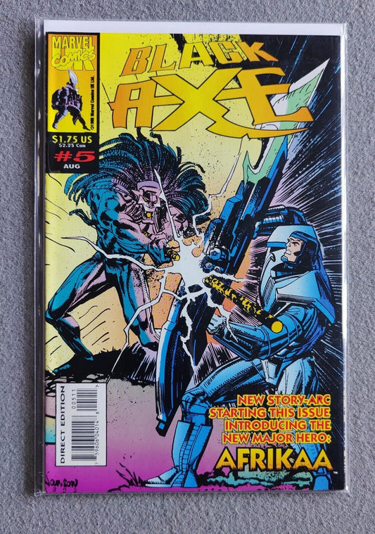 Black Axe #5 August 1993 Marvel Comics 1st App Afrikaa Khairi Ngala