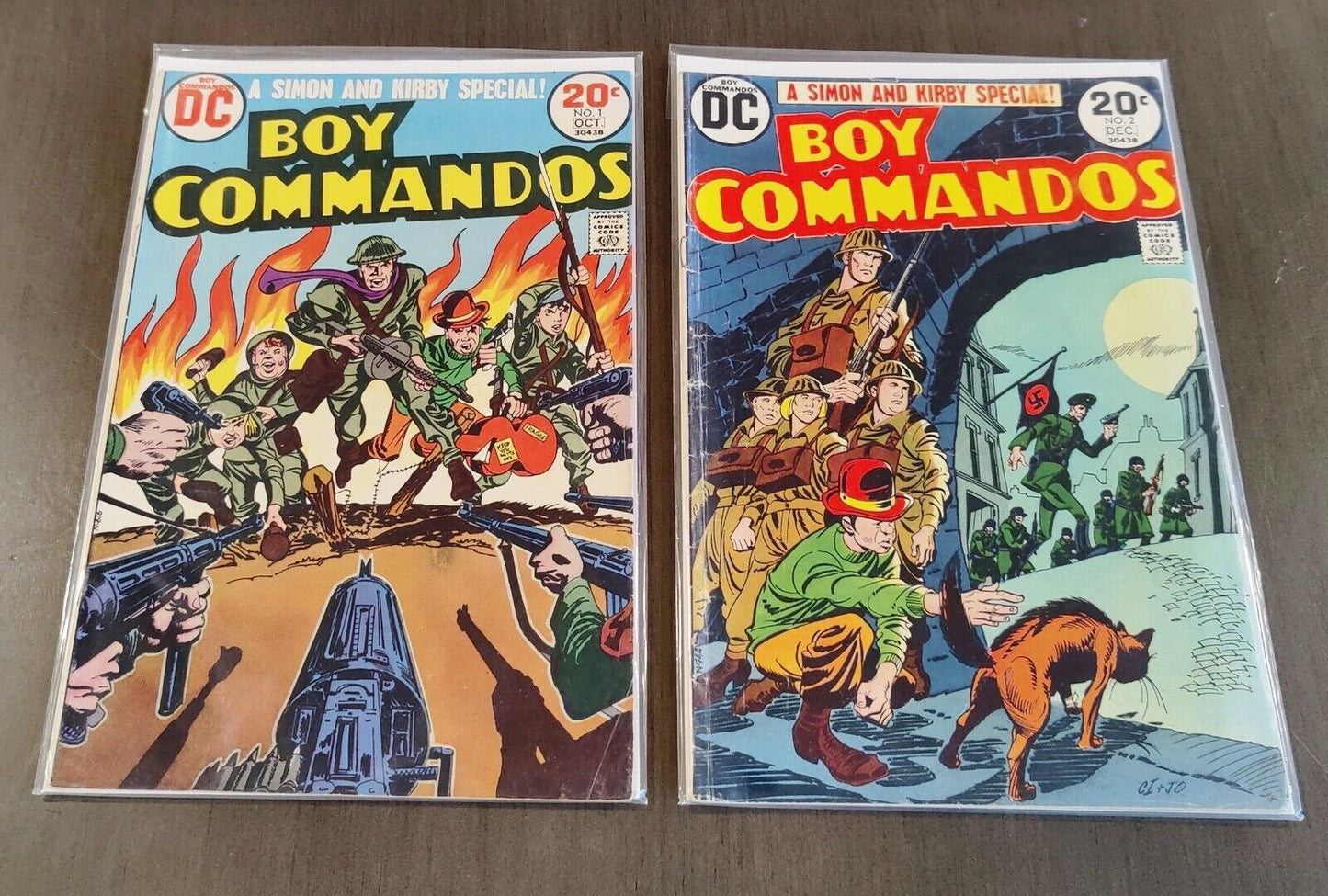 Boy Commandos Simon and Kirby Special Lot 2 Books DC Comics 1973