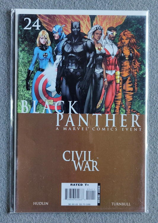 Black Panther #24 Marvel Civil War - Hudlin 2007