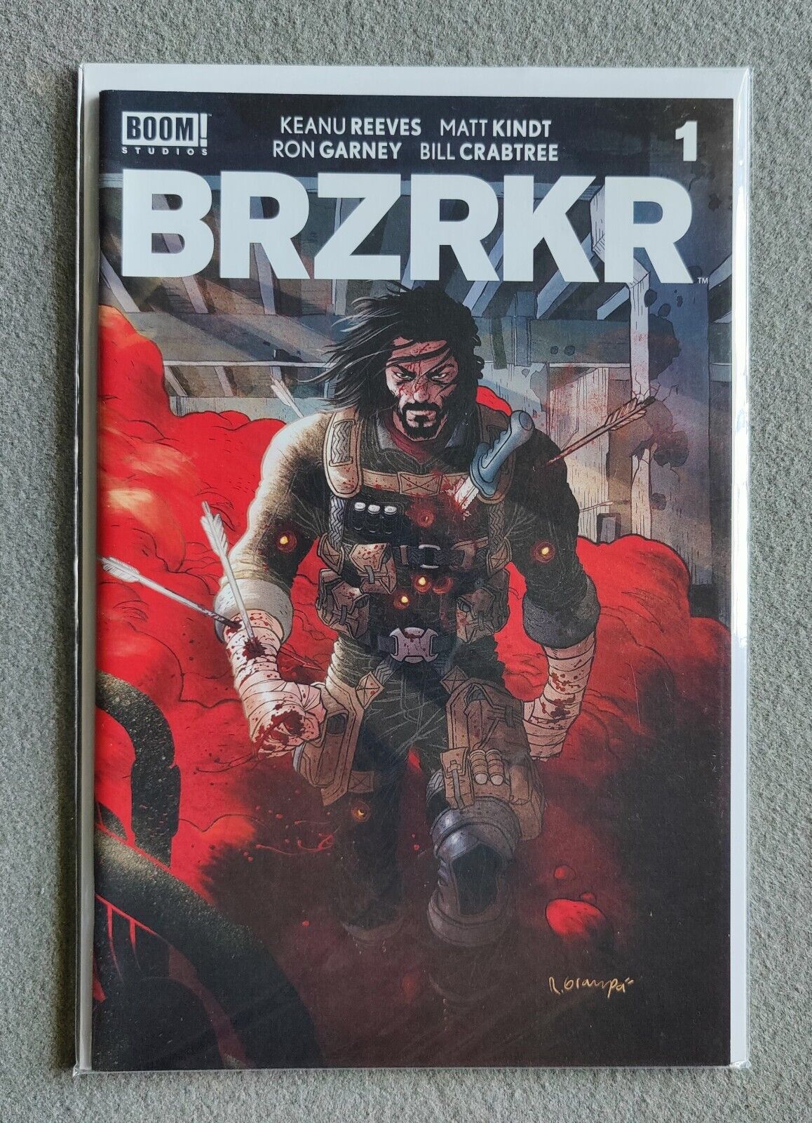 BRZRKR #1A Rafael Grampa Variant Cover Keanu Reeves  1st app. of BRZRKR