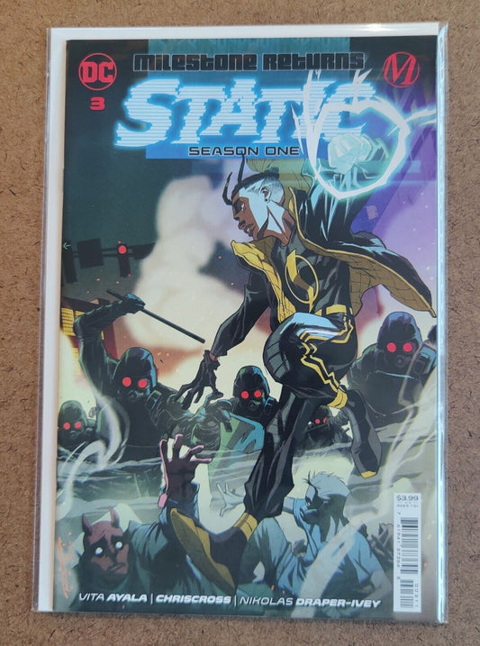 Static: Season One  #3A DC 2021 Khary Randolph Card Stock Cover