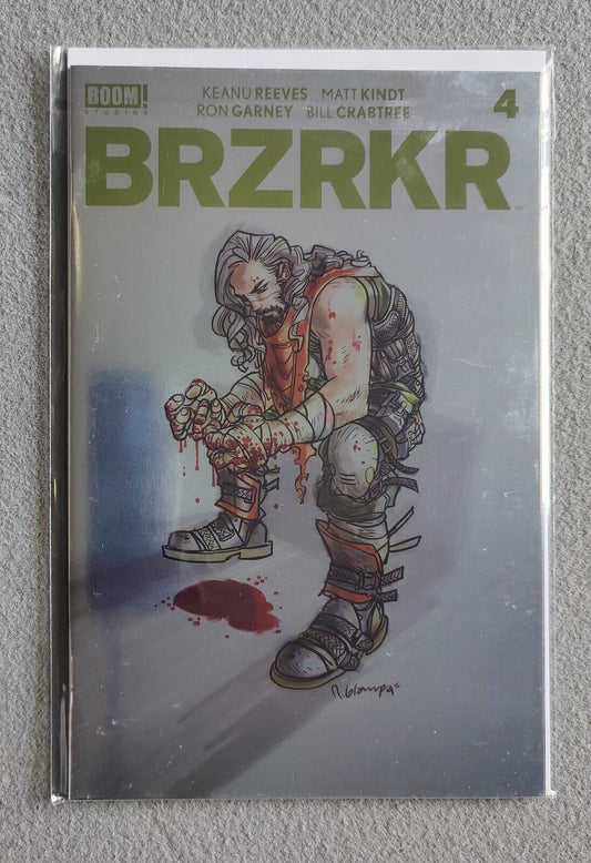 BRZRKR #4c Variant Rafael Grampa Foil Cover Keanu Reeves