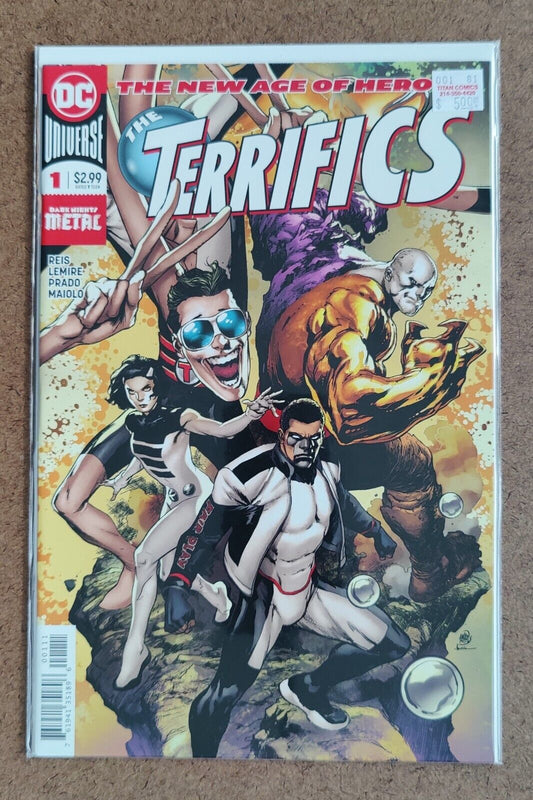 Terrifics  #1A DC Comics 2018 Regular Ivan Reis Vertical Foldout Cover