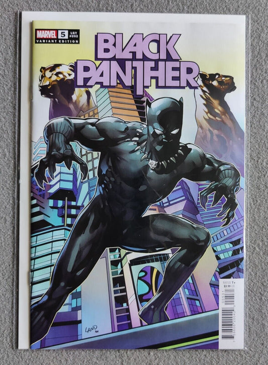 Black Panther Vol 8 #5C Greg Land Cover 2022 BossLogic Spider-Man Cover