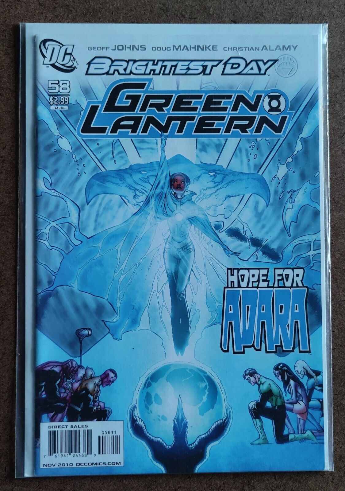 Green Lantern #58A 2010 Doug Mahnke 1st App Adara Nicole Morisson