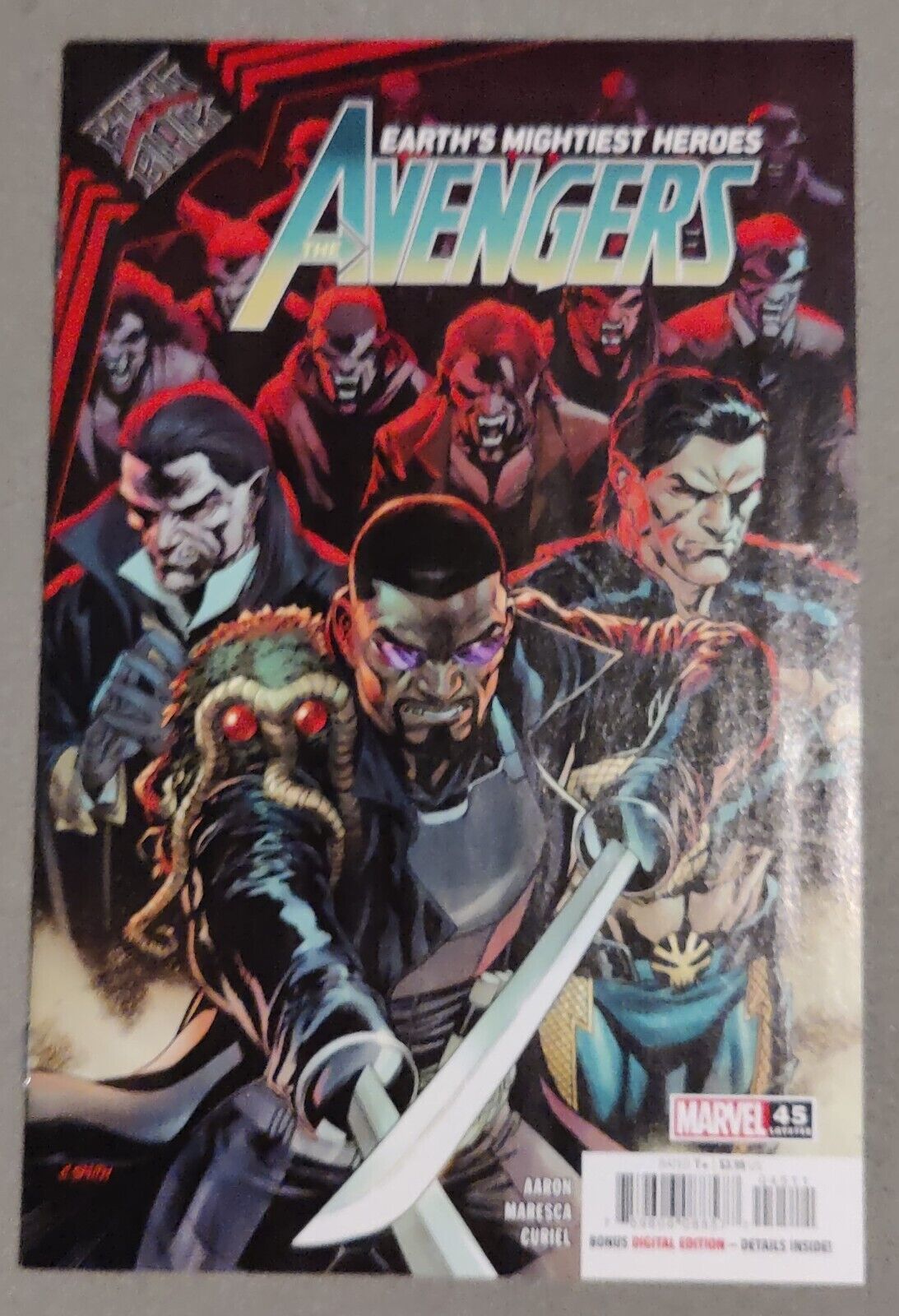 Avengers #45 Marvel 2021 Cover A King in Black Blade